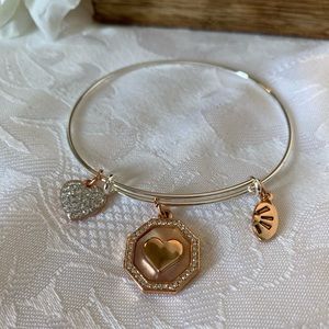 Ashley cooper expandable heart ❤️ pink bracelet